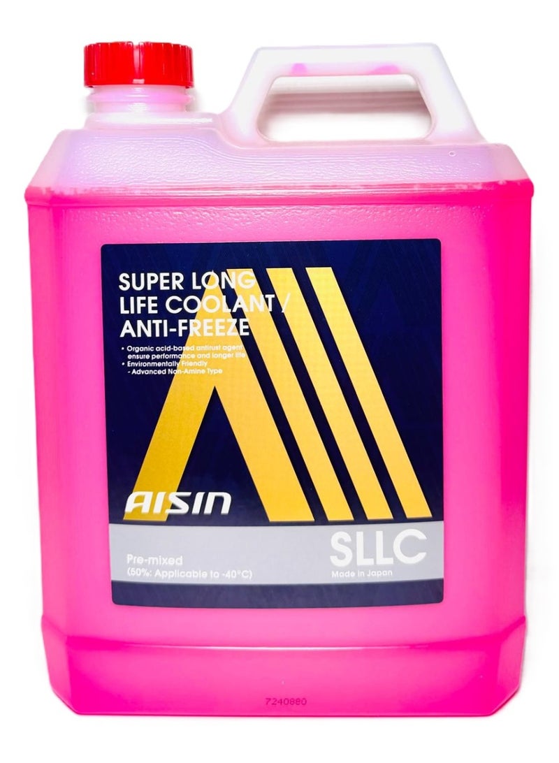 AISIN Pink Antifreeze/Coolant Premixed 50/50 4Ltr (Made in Japan) - Image 1
